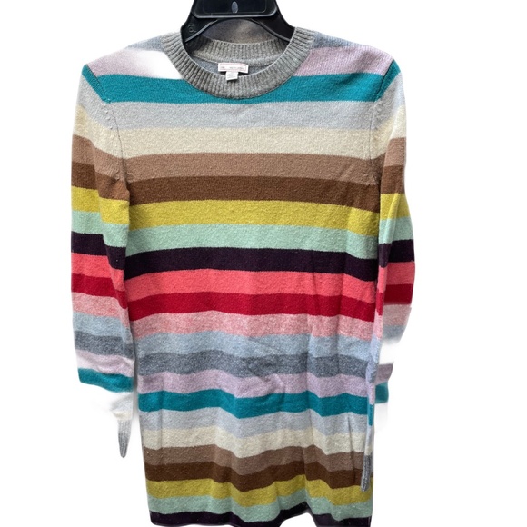 ❤️ GAP CRAZY STRIPE HOLIDAY SWEATER DRESS SIZE XS - Picture 1 of 5